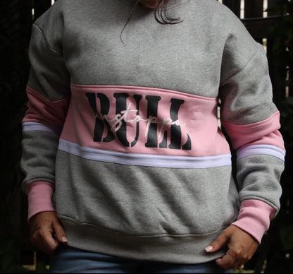 UnstoppaBULL Sweater - Pink/Grey