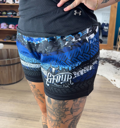 Unisex Footy Shorts - “Ice Trek”