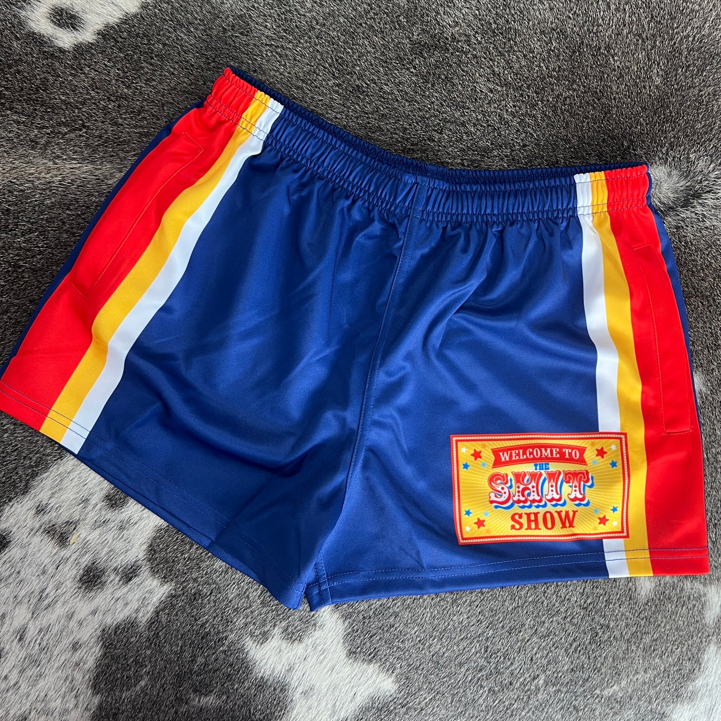 Unisex Footy Shorts - “Shit Show"