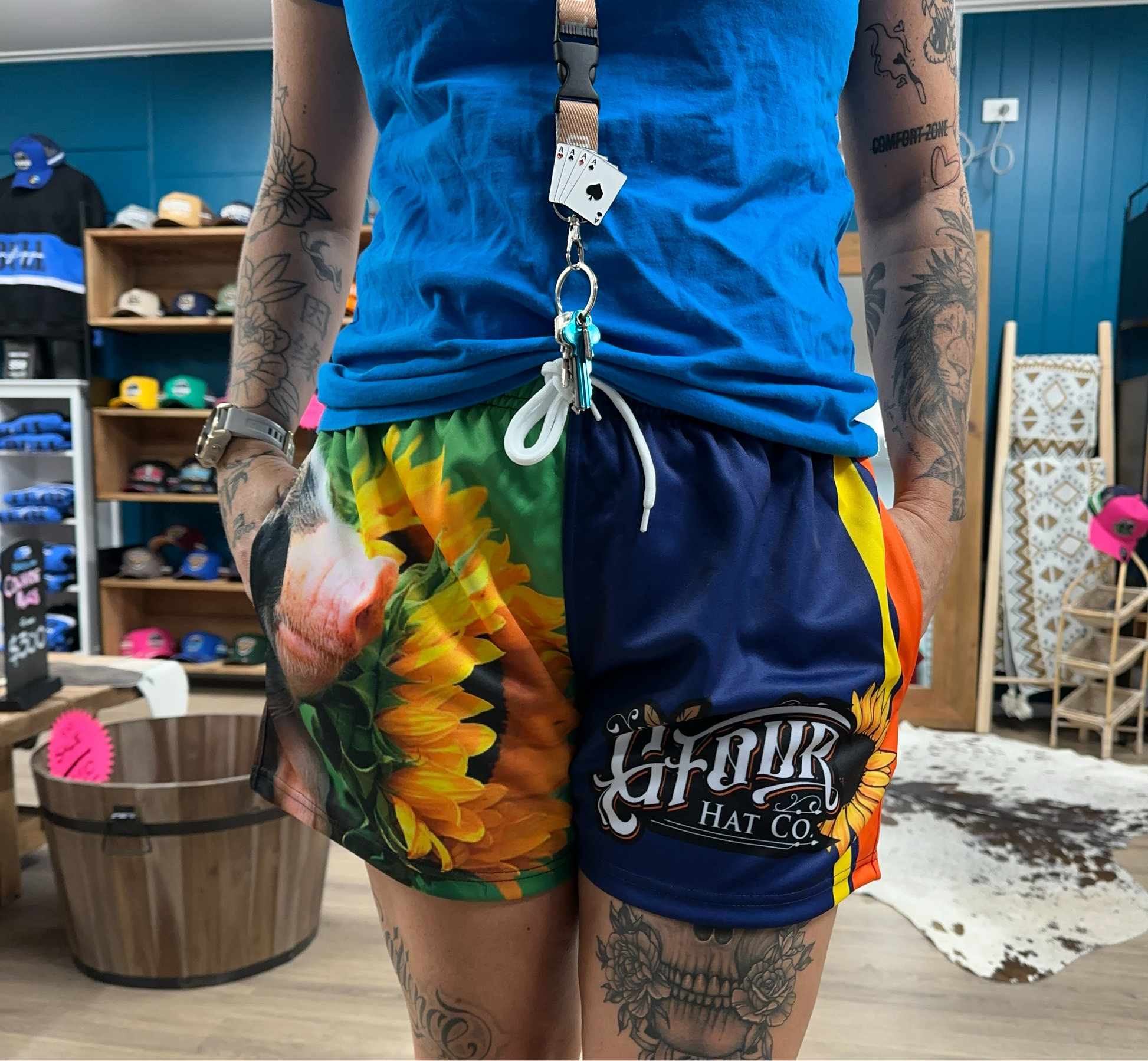 Unisex Footy Shorts - “Homestead” - GFOUR HAT CO.