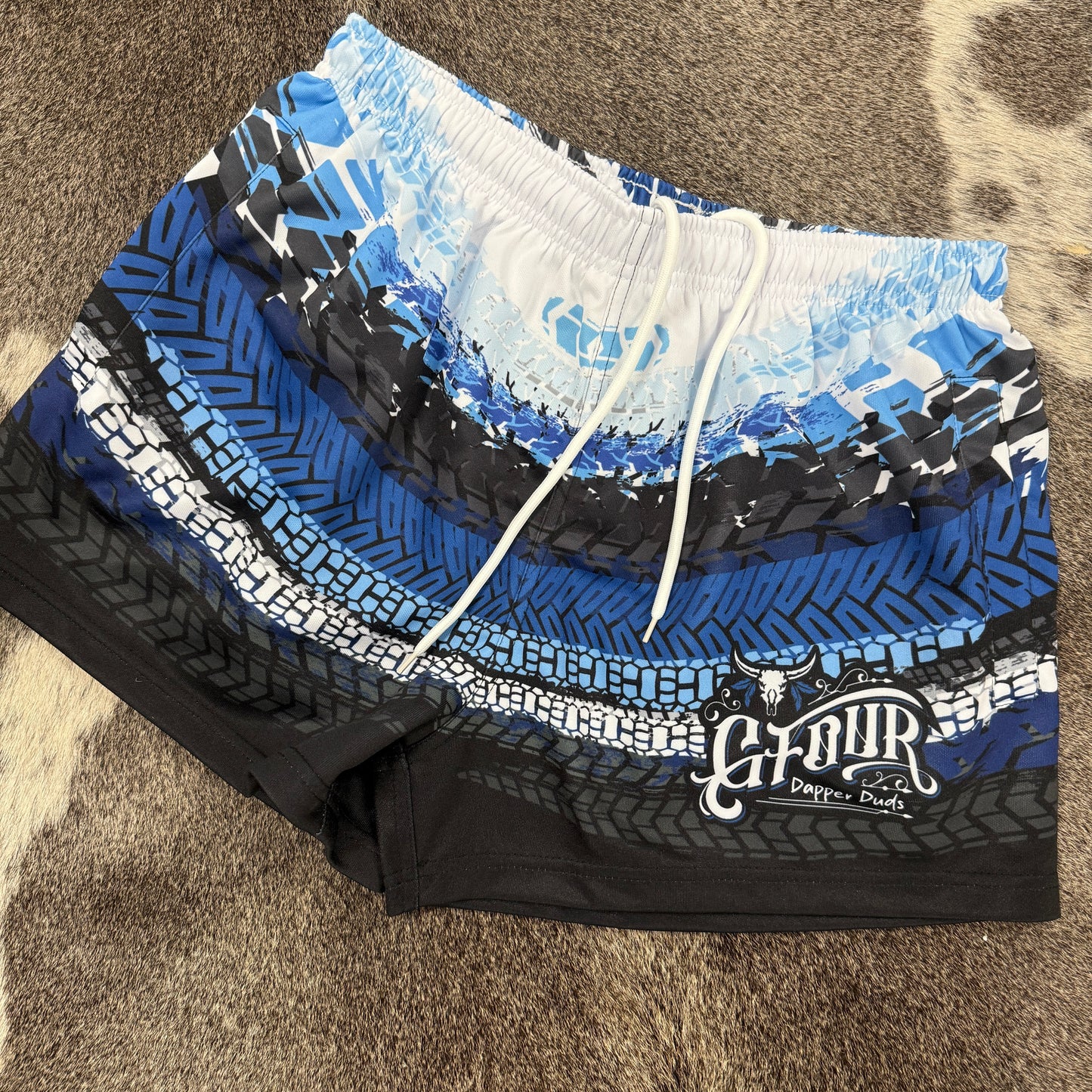 Unisex Footy Shorts - “Ice Trek”