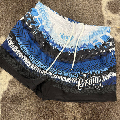 Unisex Footy Shorts - “Ice Trek”