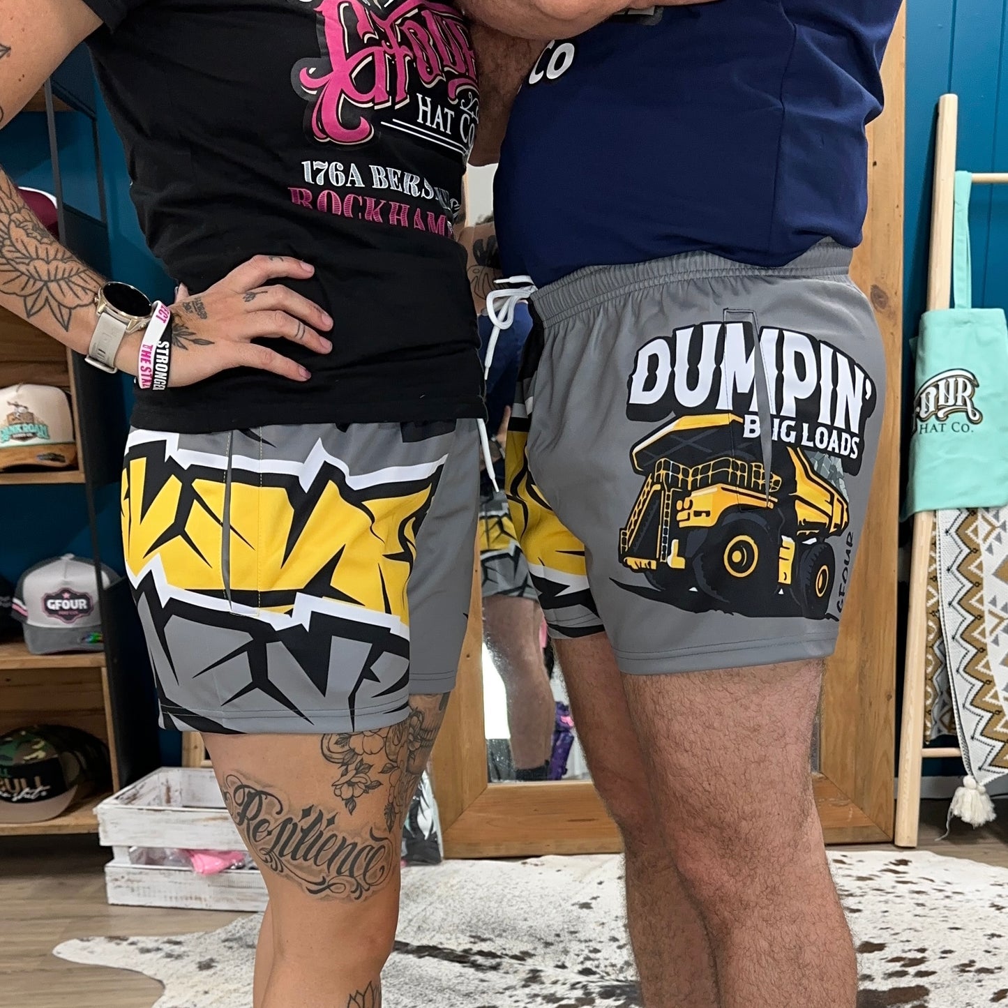 Unisex Footy Shorts - “Dumpin' Big Loads"