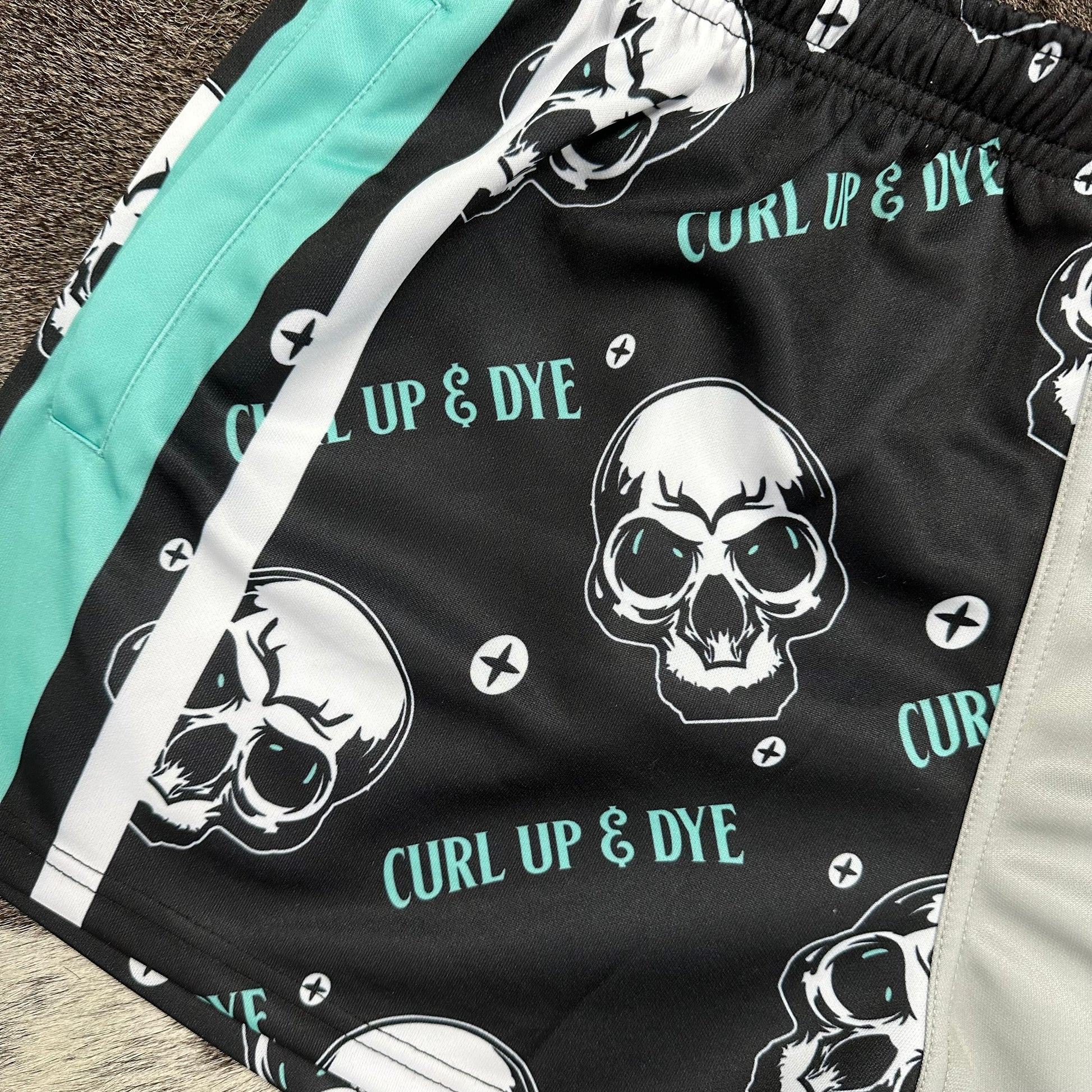 Unisex Footy Shorts - “Curl Up & Dye” - GFOUR HAT CO.