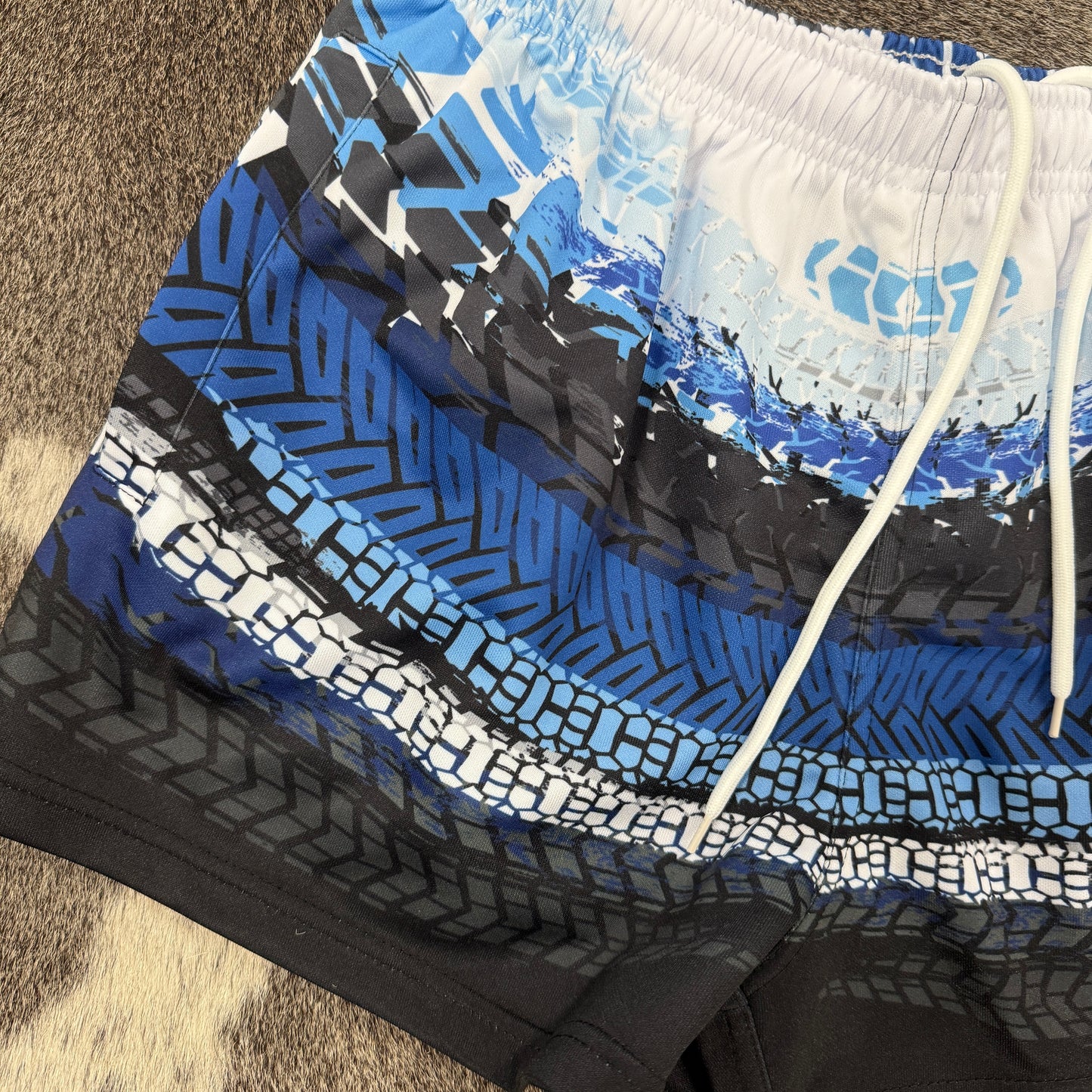 Unisex Footy Shorts - “Ice Trek”