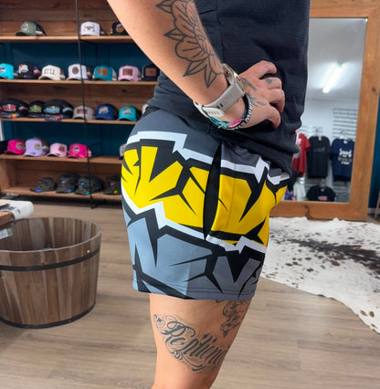 Unisex Footy Shorts - “Shit Show” Black