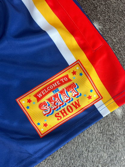 Unisex Footy Shorts - “Shit Show"