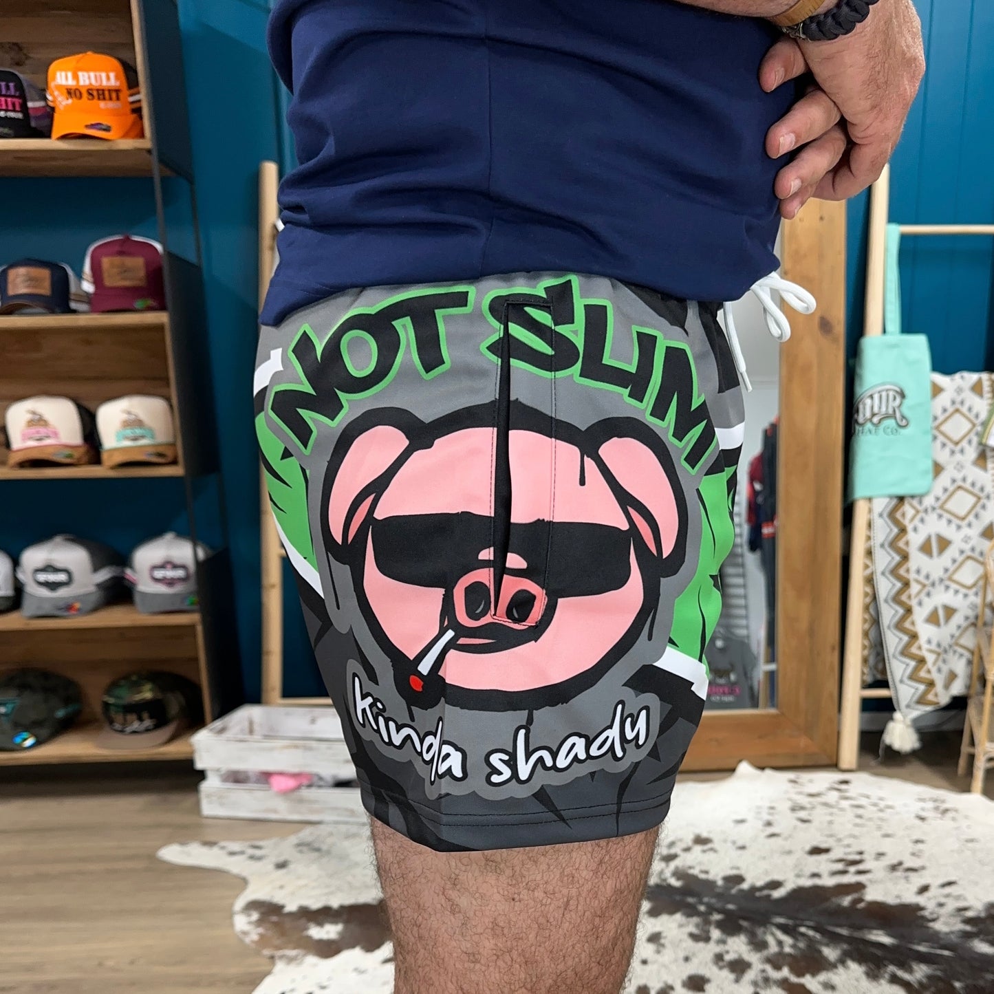 Unisex Footy Shorts - “Not Slim Kinda Shady"