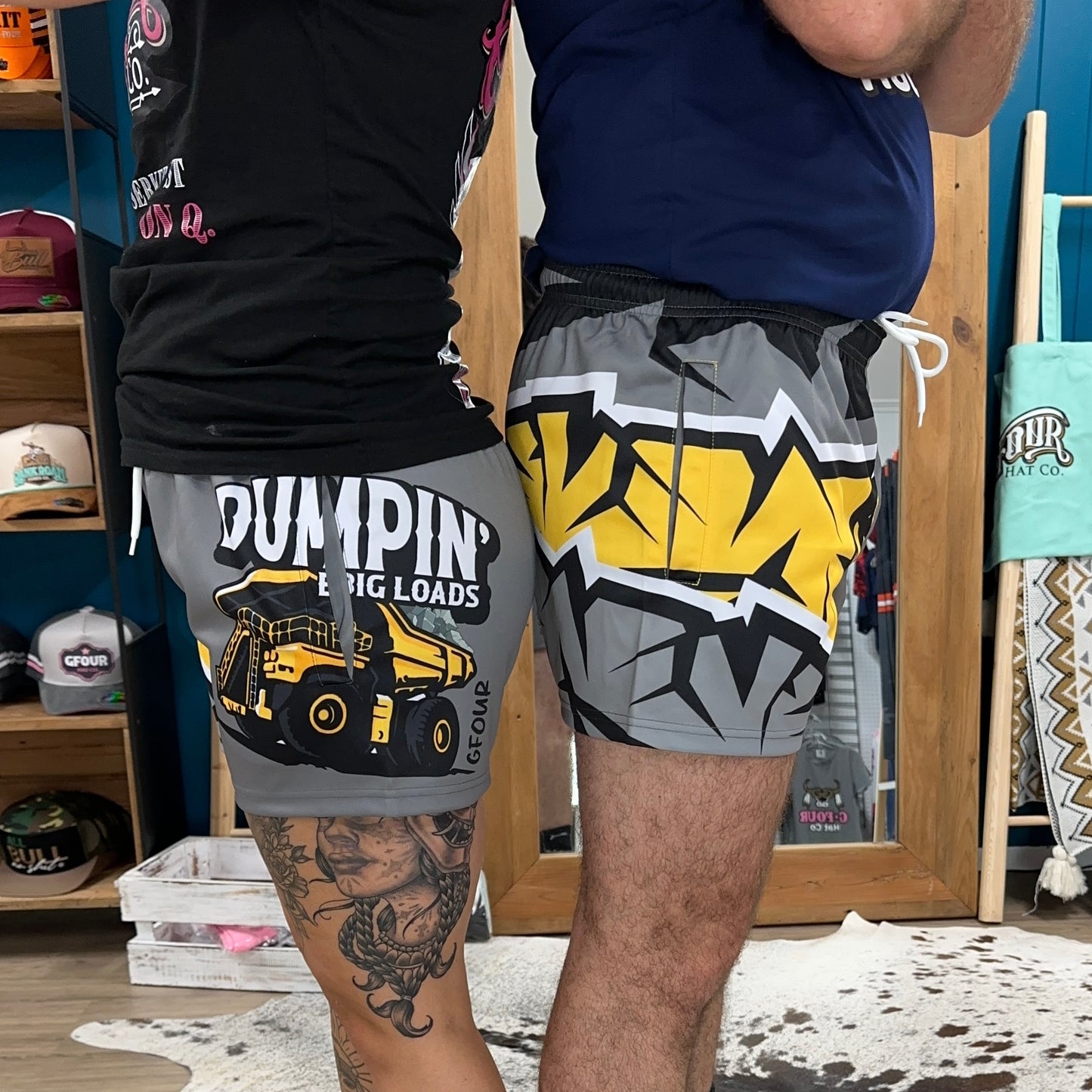 Unisex Footy Shorts - “Dumpin' Big Loads"