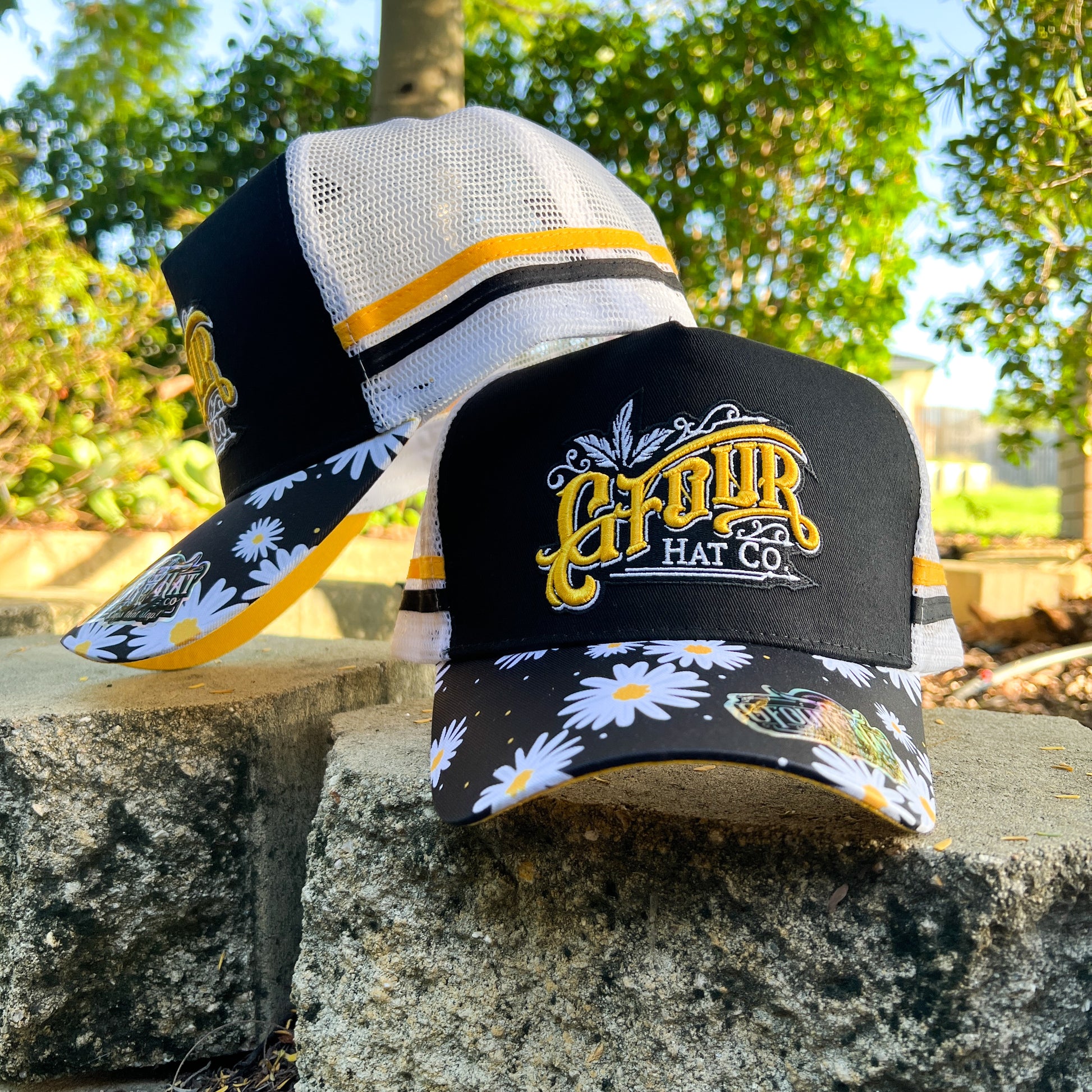 Daisy 6’s - Yellow - GFOUR HAT CO.