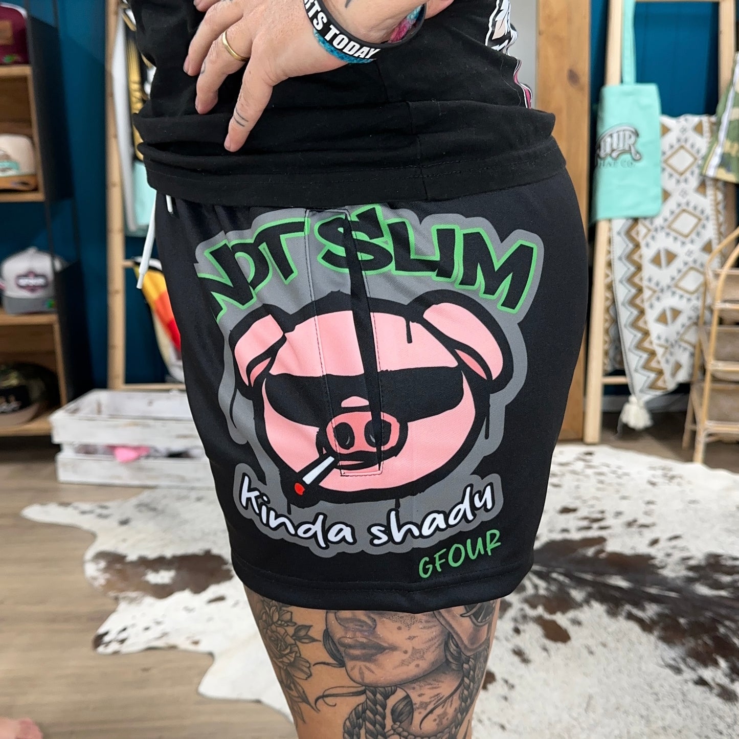 Unisex Footy Shorts - “Not Slim Kinda Shady"