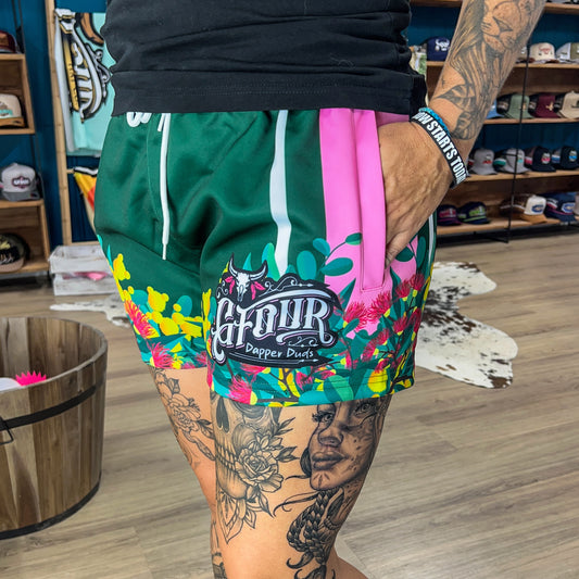 Unisex Footy Shorts - “Wattle It Be"