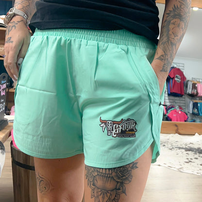 2-in-1 Active Shorts - Mint - GFOUR HAT CO.