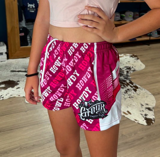 KIDS Footy Shorts - “Howdy” 2.0