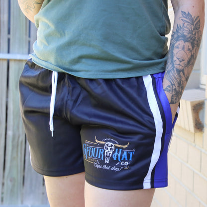 Footy Shorts - GHC Black/Blue