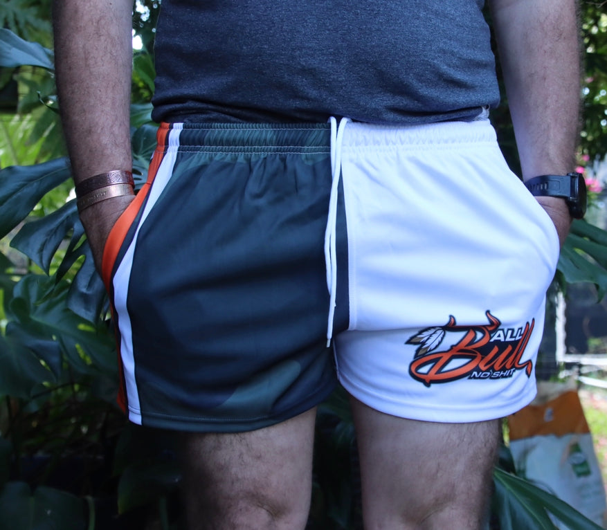 Footy Shorts - ABNS Camo/Orange