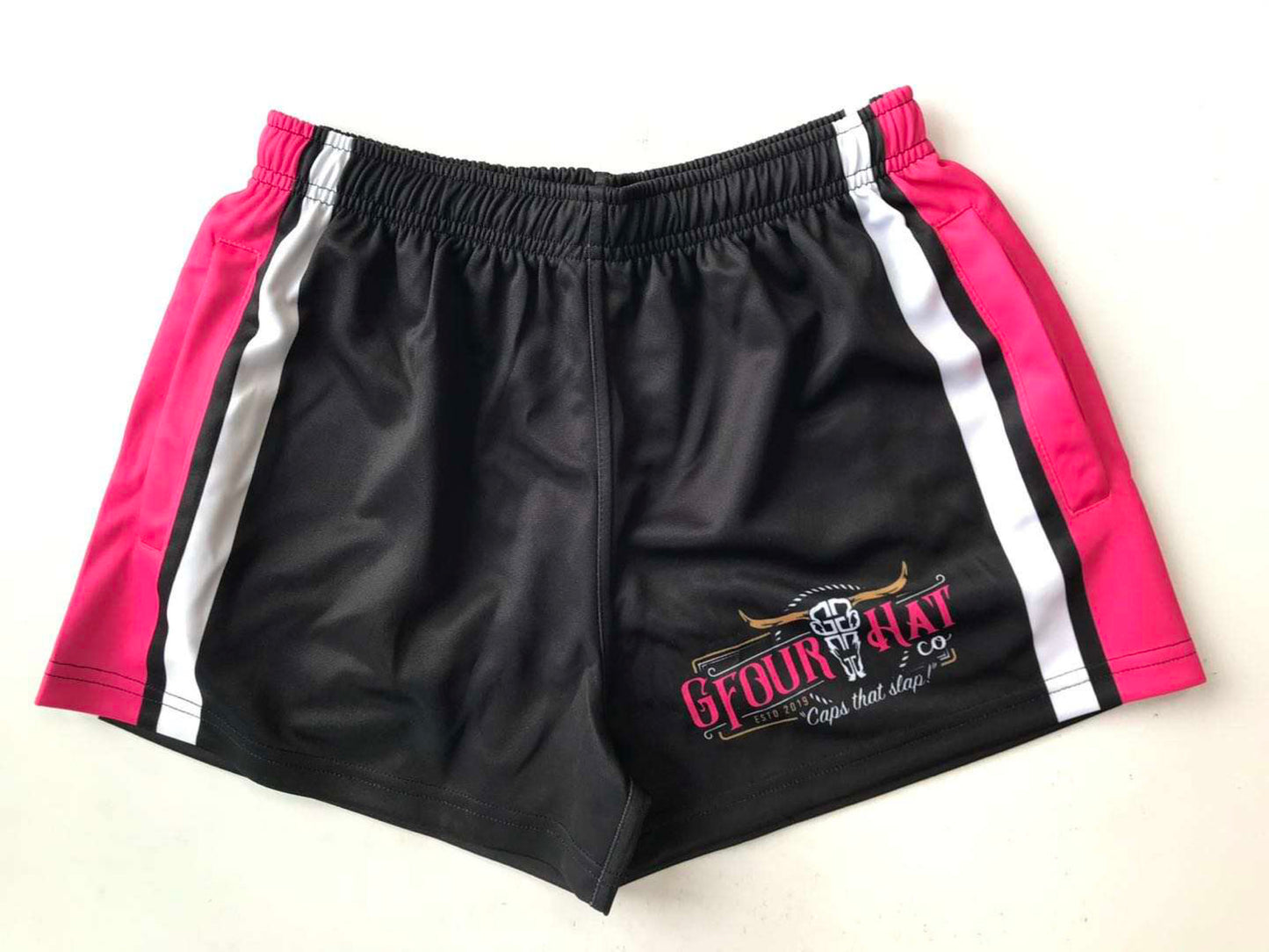 Footy Shorts - GHC Black/Pink