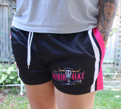 Footy Shorts - GHC Black/Pink