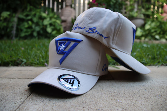 “G4” - Ivory/Royal Blue - GFOUR HAT CO.