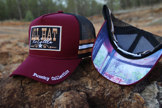 Punchy Collection - “All Hat” Maroon - GFOUR HAT CO.