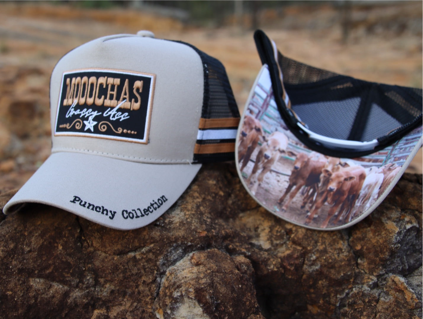 Punchy Collection - “Moochas” Sandstone - GFOUR HAT CO.