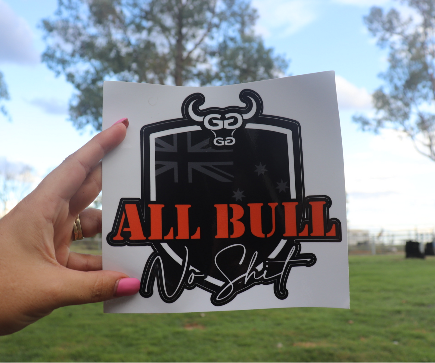 ALL BULL NO SHIT Sticker - Medium - GFOUR HAT CO.