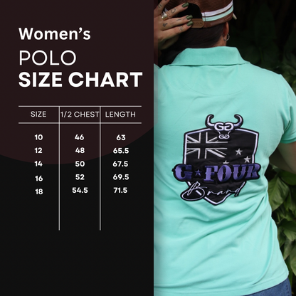 Ladies Polo - Maroon/Pink