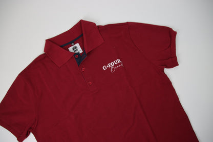 Mens Polo - Maroon/Navy