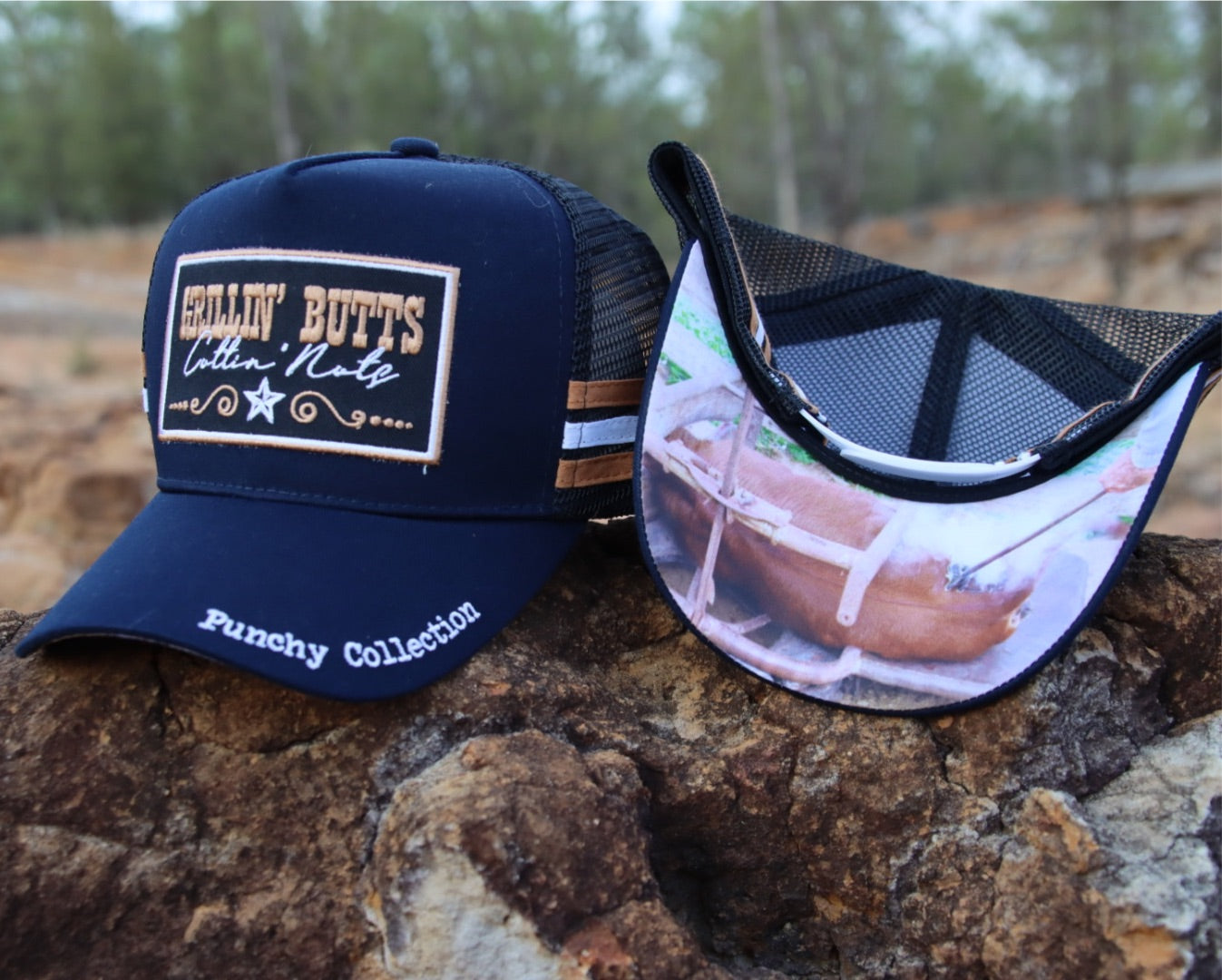 Punchy Collection - “Grillin” Navy