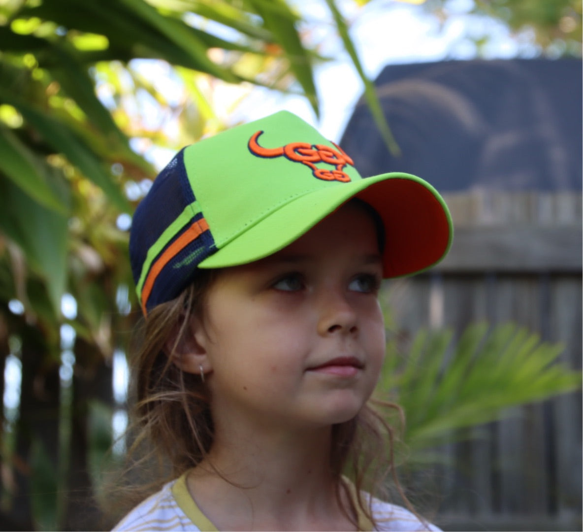 “Junior” - Lime/Orange - GFOUR HAT CO.