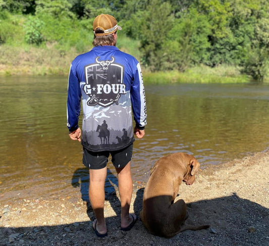 “Tablelands” - Mens Fishing Shirt (Navy)