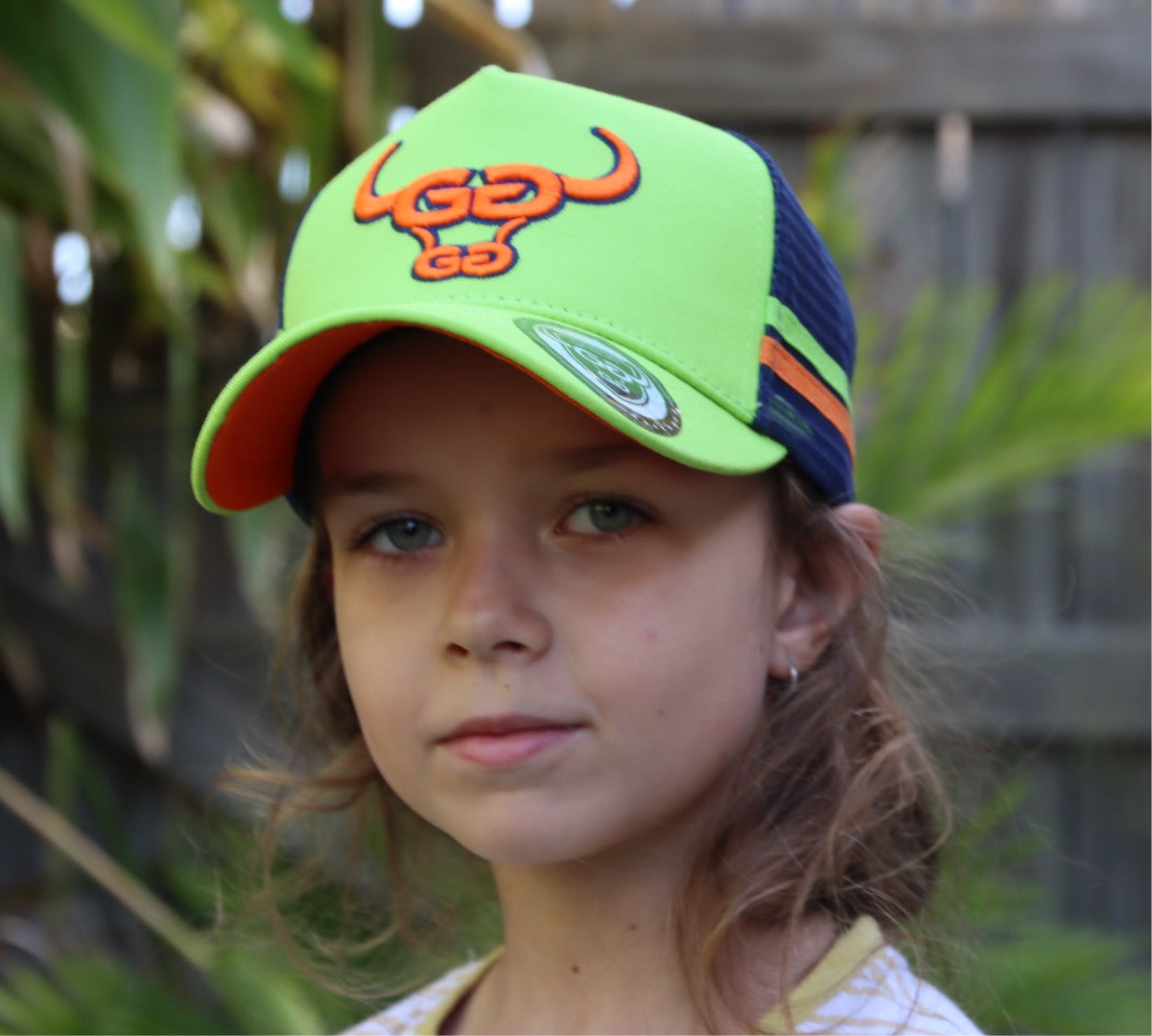 “Junior” - Lime/Orange - GFOUR HAT CO.